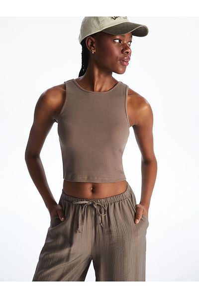 LC Waikiki Lcw Crew Neck Crop Women's Tank Top Fast Fashion