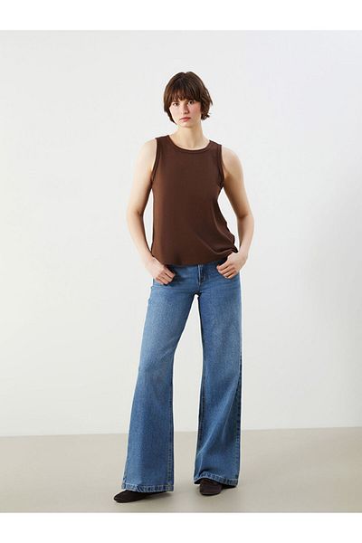 LC Waikiki Crew Neck Textured Women's Athlete