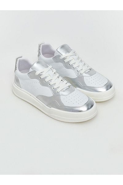 LC Waikiki Koor Gray Lace-Up Women's Sports Shoes