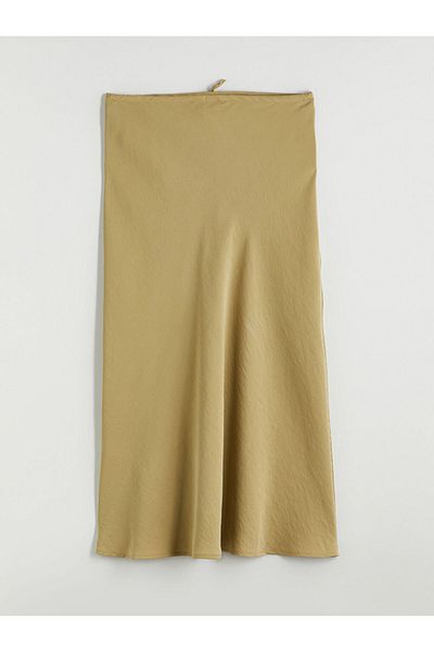 LC Waikiki Xside Khaki Waist Tie Modal Blend Skirt