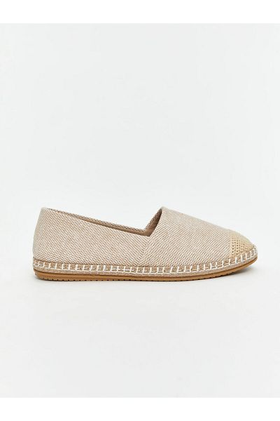 LC Waikiki Koor Beige Women's Straw Espadrille Shoes