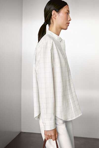 Massimo Dutti Pilili kareli gömlek