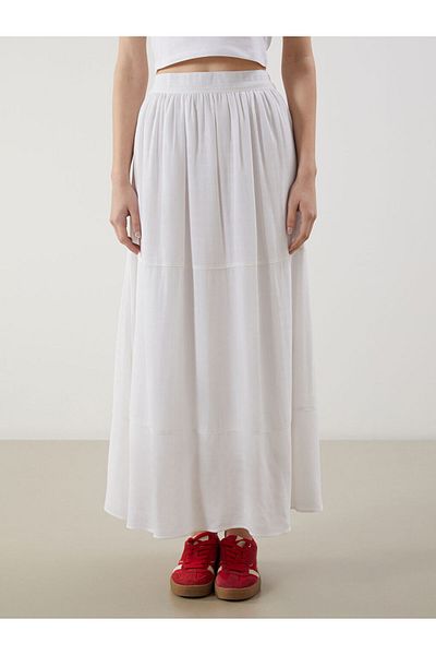 LC Waikiki New Season Elastic Waist Krinkle Skirt - S5Ls83Z8