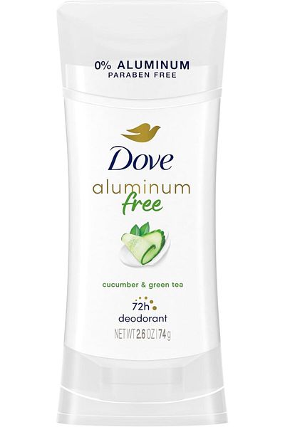 Dove 0% Aluminum Deodorant Stick Non Irritating for Underarm Care Cucumber and Green Tea