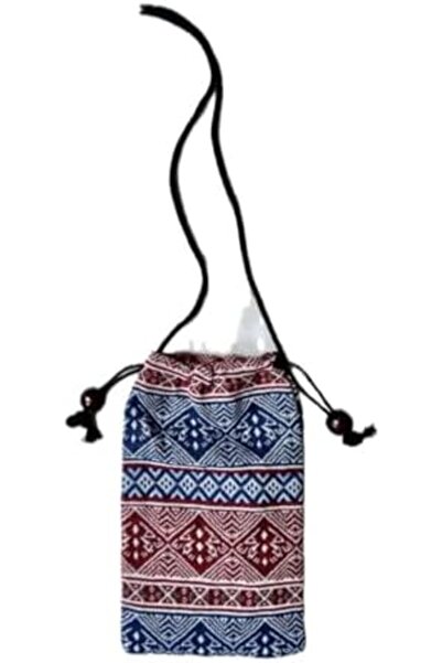 Generic 2 Pcs of Cloth Drawstring Mini Bag With Strap Ancient Style (04) 18×12 cm