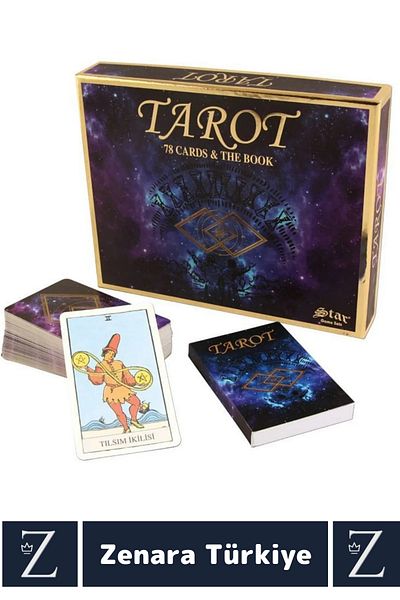 Zenara Spiritual Spiritual Guidance Fate Interpretation 78 Pcs Tarot Cards with Booklet Special Box