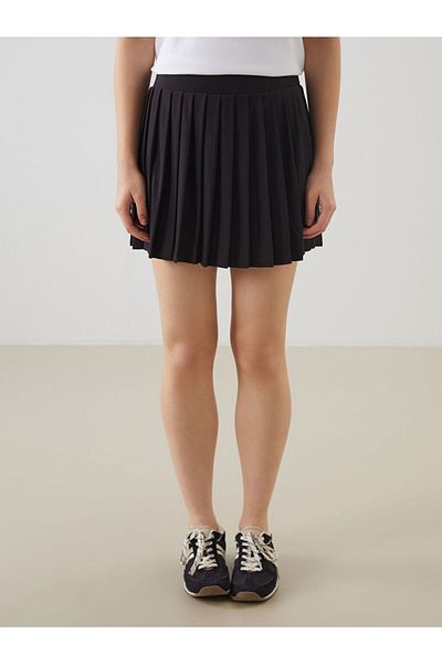 LC Waikiki Elastic Waist Pleated Mini Sports Shorts Skirt