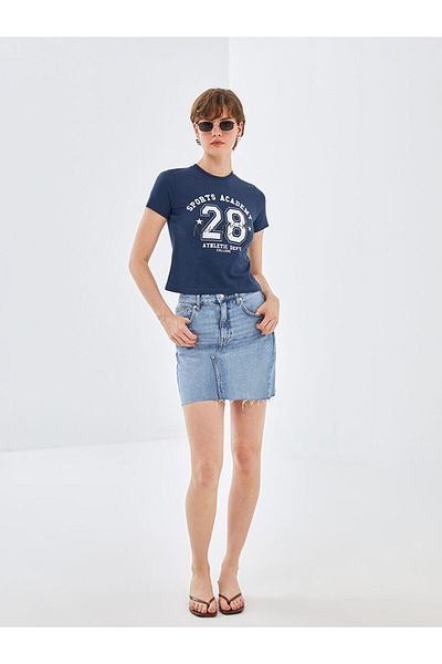 LC Waikiki Standard Fit Women's Jean Skirt