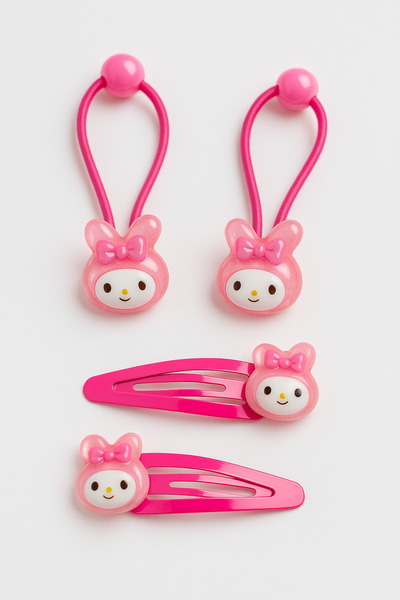 MakeWell مجموعة مشبك مطاطي ومشبك من تصميم Kuromi My Melody Hello Kitty Cinnam...