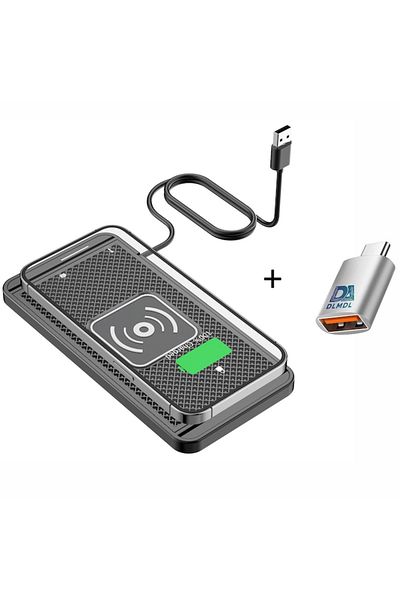 DLMDL Încărcător Auto Wireless 3 În 1 , 15w, Compatibil Cu Telefon, Ceas Inteligent Și Căști
