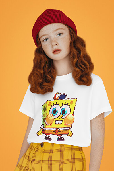 SEVBANO تي شيرت للأطفال مطبوع عليه سبونج بوب سويت للجنسين (1-12 سنة)