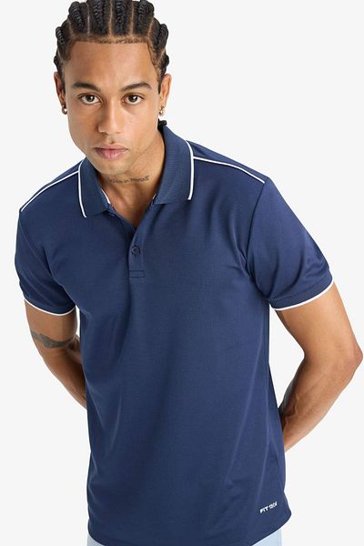 DeFacto Defactofit Slim Fit Tight Fit Polo Neck Sportsman Short Sleeve Pique Polo T-Shirt D9780Ax25Sp