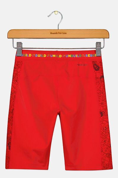 adidas X Lego Kids Boy Sport Fit Training Short, Red