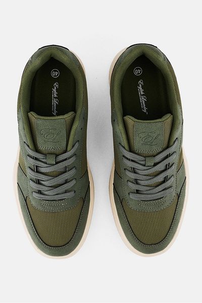 English Laundry Men Textile Upper Lace Up Casual Shoes, Green