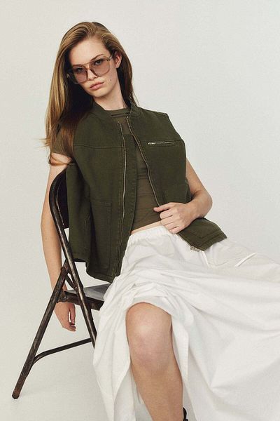 H&M Twill utility gilet