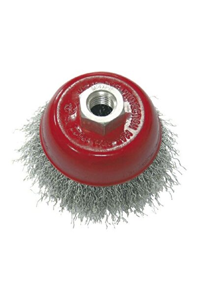 PROLINE CUP TYPE WIRE BRUSH WITH THREAD 75MM