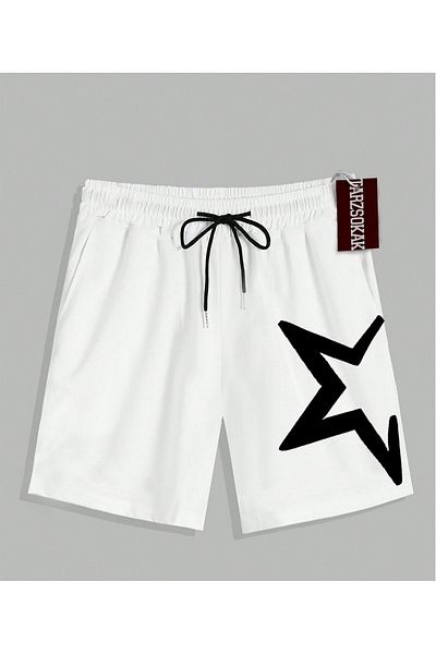 Adrift Men's Unisex Combed Cotton Shorts Kod 60