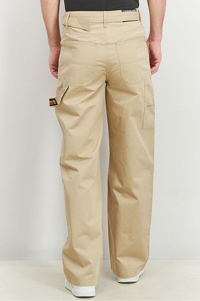 Tommy Hilfiger x Timberland Men Regular Fit Belted Carpenter Pants, Khaki