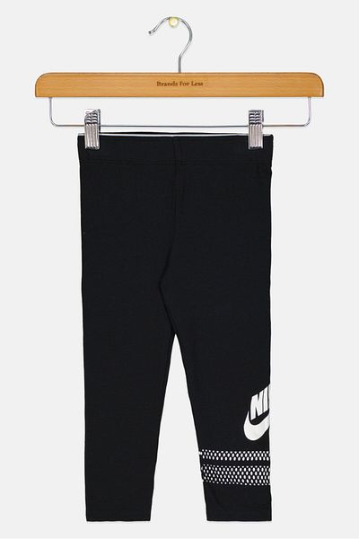 Nike Toddlers Girl Brand Logo Outdoor Tights, Black
