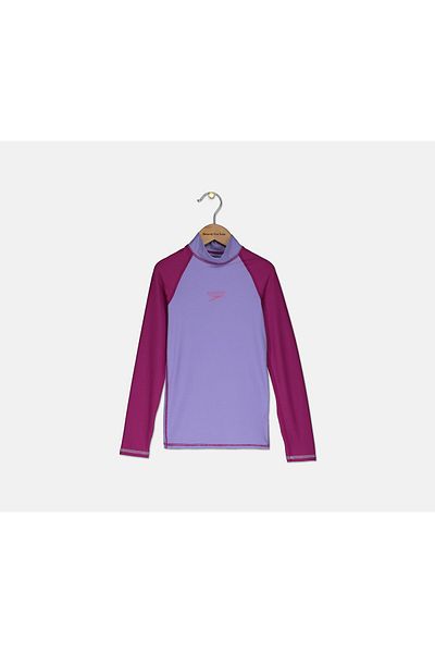 SPEEDO Youth Girls Rashguard, Helium and Diva