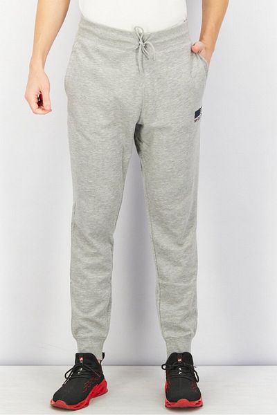 New Balance Men Sport Fit Drawstring Brand Logo Jogger Pants, Grey