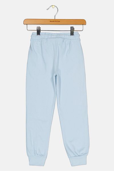 Looney Tunes Toddlers Girl Graphic Print Jogger Pants, Light Blue