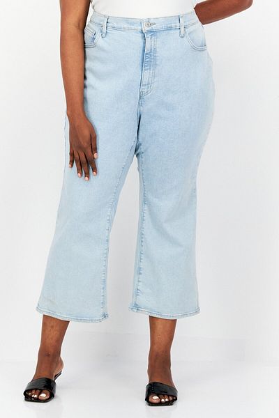 Levi's Women Plus Size Washed Denim Jeans, Blue