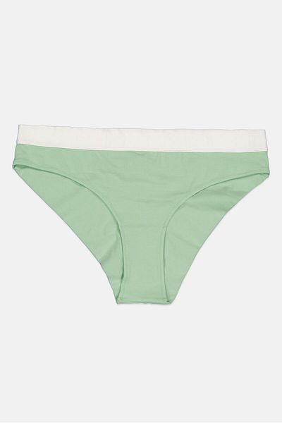 Moschino Women 2 Pieces Brand Logo Brazilian Briefs, Sage Green