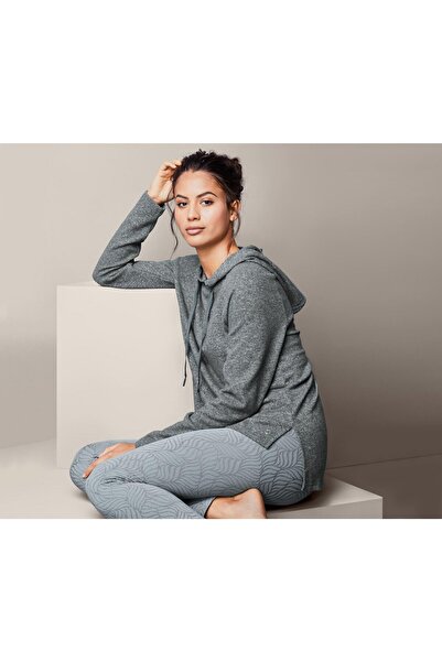 Tchibo Women Hooded Heather Sweatshirt, Grey