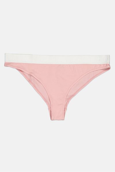 Moschino Women 2 Pieces Brand Logo Hipster Briefs, Pink