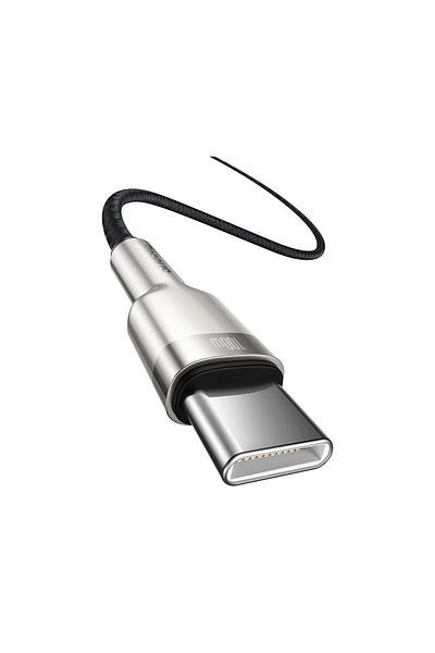 Baseus Cable Type-c to Type-c Coffee Series Metal 100w Black (1M, NYLON BRAID)