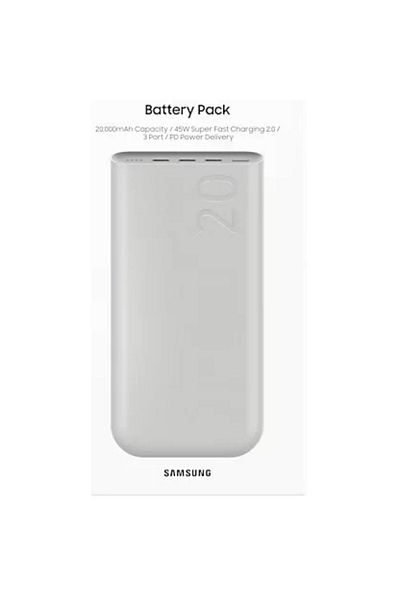 Samsung Acumulator Extern Original Common Fast Charging, 20.000 mAh, 45W, Beige