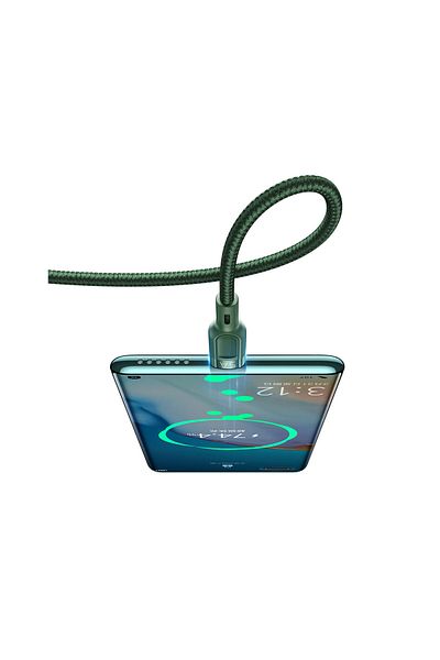 Mcdodo Cablu 3 in 1 Lightning & MicroUSB & Type-C Super Fast Charging Green (5A, 1.2m)