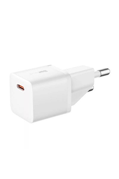 Baseus GaN5 Mini Fast Charger, USB-C, 20W, White