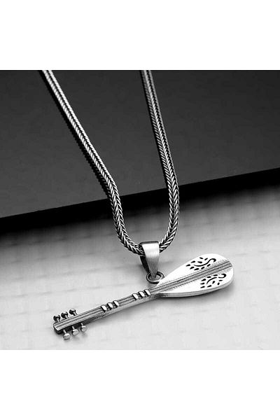 norsary Silver Saz Men's Necklace