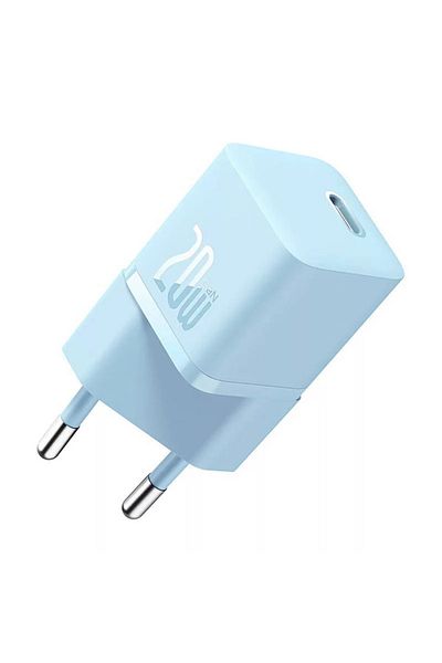 Baseus Incarcator Retea GaN5 Mini Fast Charger, USB-C, 20W, Albastru