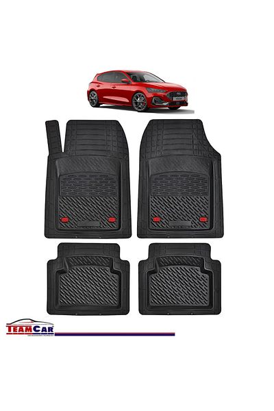TEAMCAR ® Car Mats Tray Type Compatible With Ford Focus 4 Hatchback 5-door (2018–2025)