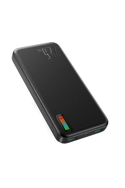 Joyroom External Accumulator Dazzling Series 10000mAh, 22.5W LED, 2xUSB, Type-C, Micro-USB Black