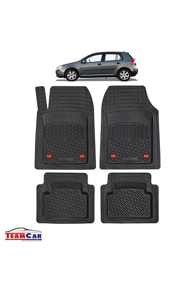 TEAMCAR ® Car Mats Tray Type Compatible With Volkswagen Golf 5 Hatchback 5 Doors (2003–2009)