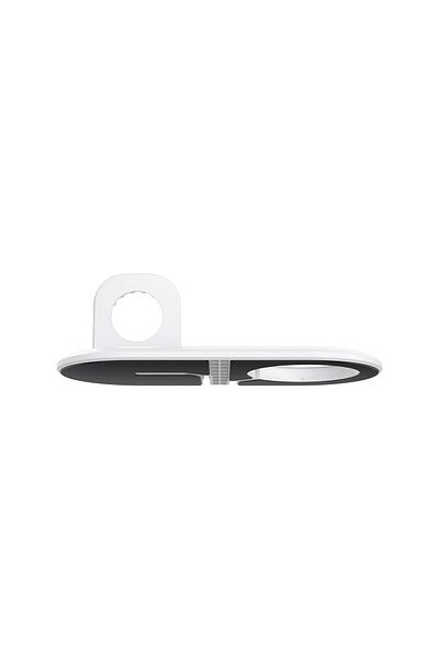 Spigen Magfit Duo Holder Compatible with Apple Magsafe Charger and Apple Watch Charger White