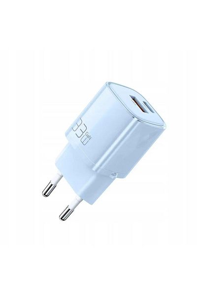 Mcdodo Dual Port USB-A and Type-C Nano Series GaN Fast Charging PD Charger, 33W, Blue