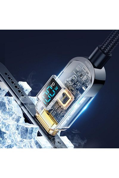 Joyroom Cable Digital Type-C to Type-C Fast Charging, 1.2m Black