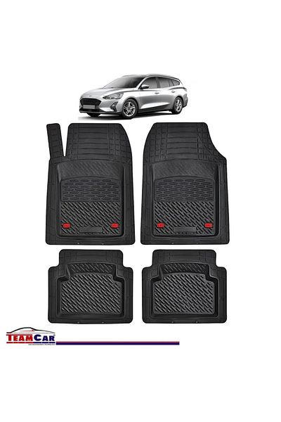 TEAMCAR ® Car Mats Tray Type Compatible With Ford Focus 4 Turnier 5 Doors (2018–2025)
