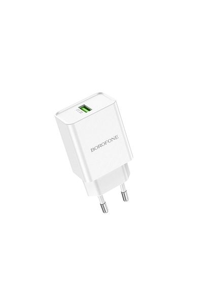 Borofone Bn5 Jingrui Usb Plug Charger, Qc 3.0, 18w, White