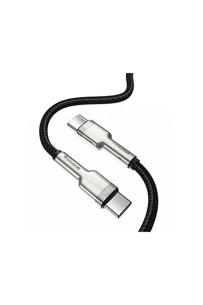 Baseus Cable Type-c to Type-c Coffee Series Metal 100w Black (1M, NYLON BRAID)