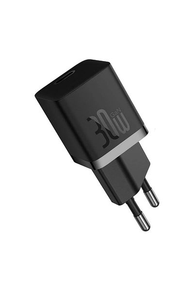 Baseus Gan5 Mini Fast Charger, Usb-c, 30w, Black