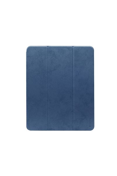 comma Husa iPad Pro 12.9 inch 2018 Comma Leather Case Blue (pencil slot)
