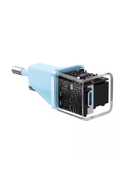 Baseus Incarcator Retea GaN5 Mini Fast Charger, USB-C, 20W, Albastru