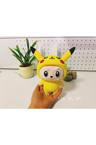 üç boyutlu haller Özel Tasarım Pikachu x Labubu Bebek 15 CM