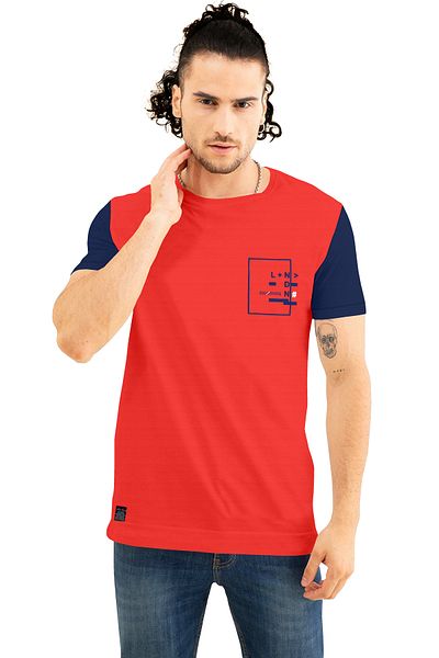 COLOR HUNT Stretch Cotton Mens Crew Neck T- Shirt with Treding Prints